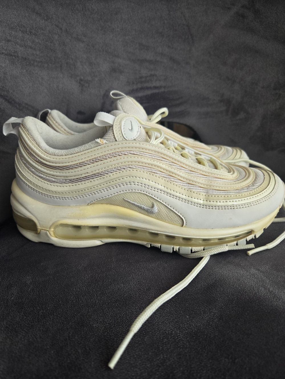 Nike Women’s Air Max 97 Sneakers in Cream/Off-White